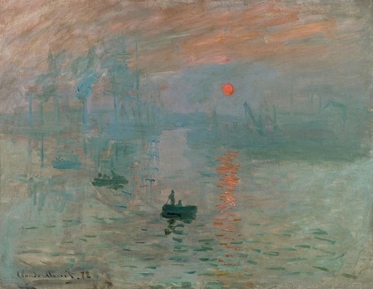 Impresia, východ slnka, Claude Monet